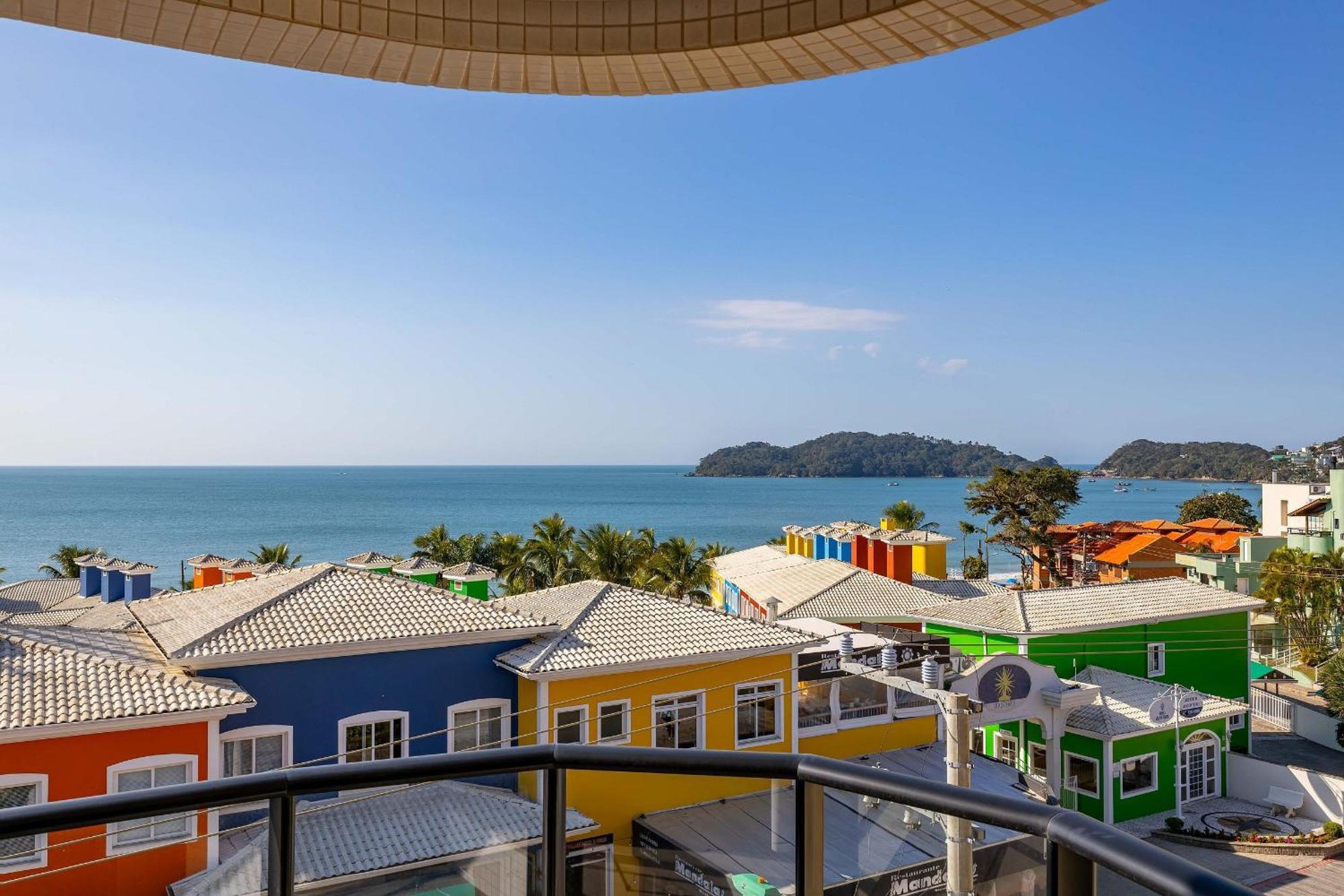 Confortavel Loft Com Vista Para O Mar - Condominio Com Piscina Bombinhas Eksteriør billede